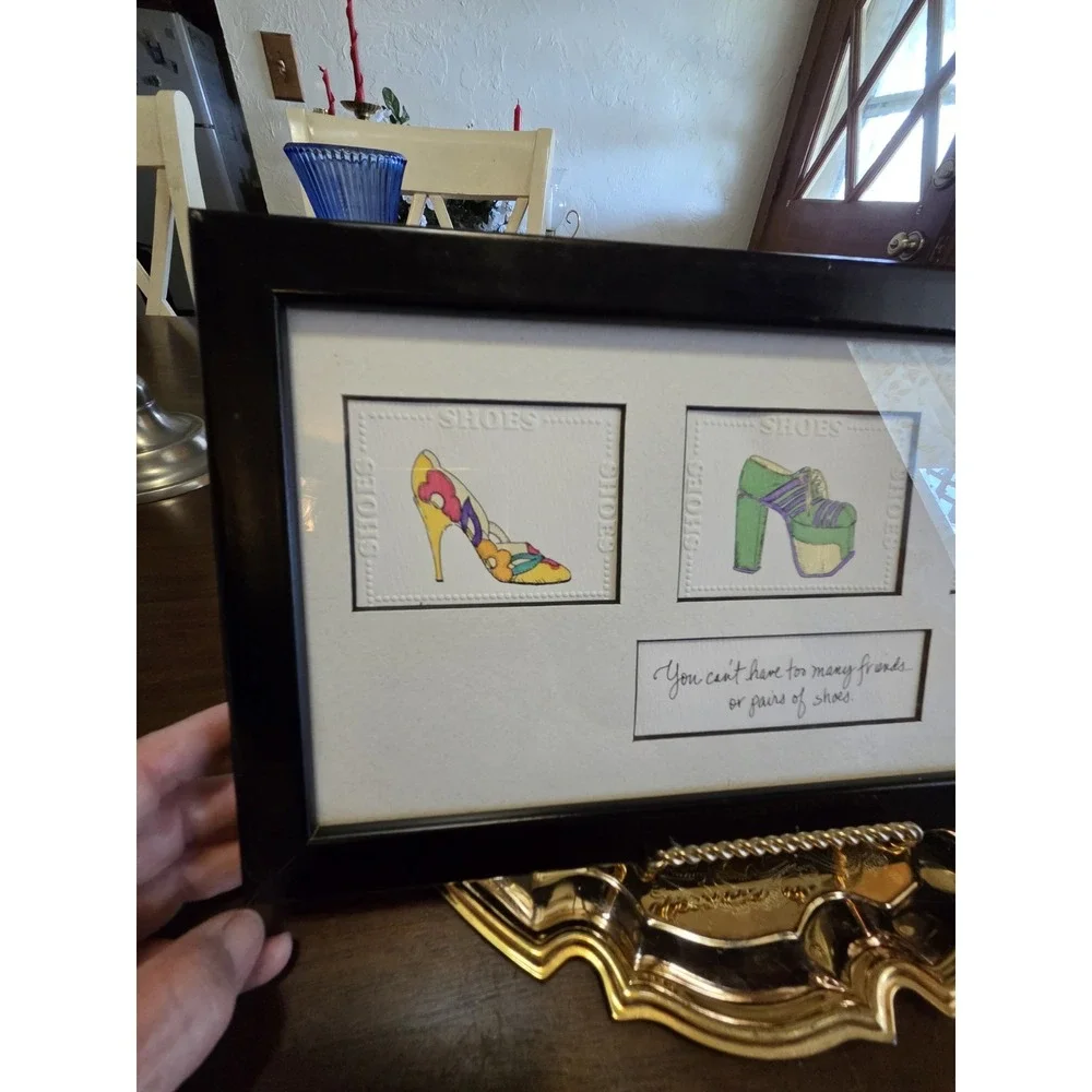 L McCool Shoe Art Picture, Friends, Retro, 70's Vibe